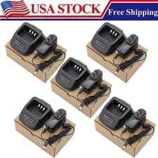 5Pcs KSC-35S Rapid Charger For KENWOOD THK20 TKD240 TK2312 TK3312 TK2400 TK2402
