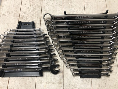 #ad #ad VTG Sears Craftsman 23 PC Long Professional polished Wrench Set SAE Metric $350.00