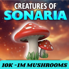    ONLINE Roblox Creatures of Sonaria COS 10K - 1M Shrooms 100,000 MUSHROOMS 