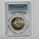 1949-D Franklin Silver Half Dollar PCGS MS64 Full Bell Lines Toned