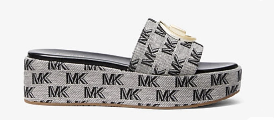 Sandalia de plataforma Michael Kors gris/negro Foto 2 de 4