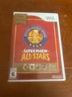 Nintendo Wii Super Mario All-Stars game complete w/insert for manual. Tested..mc
