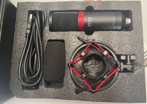 Pyle PDMIKT200 USB Microphone Podcast Recording Kit - Audio Cardioid Condenser - Picture 4 of 5