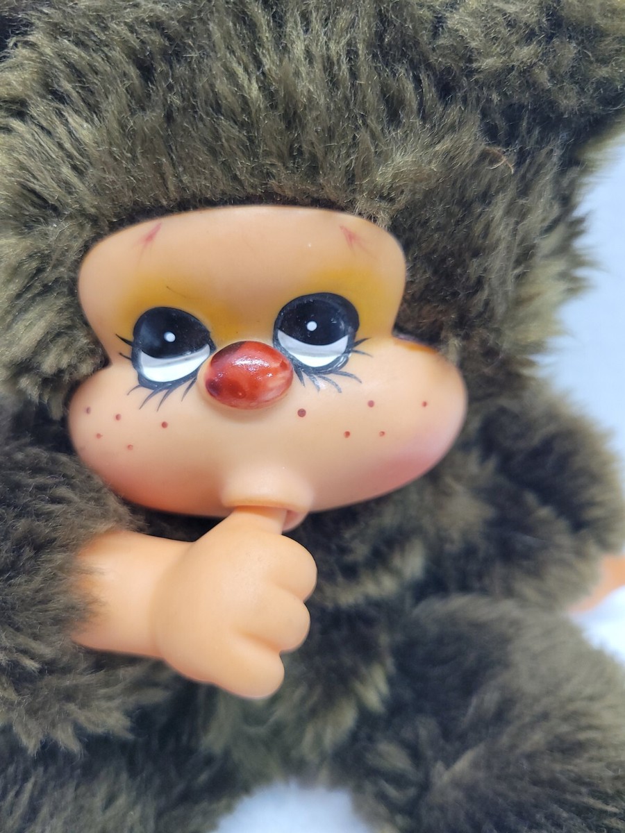 Rare Monchichi Vintage Plush Doll 9” Showa Gucci Sekiguchi