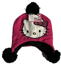 2013 Sanrio Hello Kitty Hat Girls One Size Fits Most Pink Black New With Tags