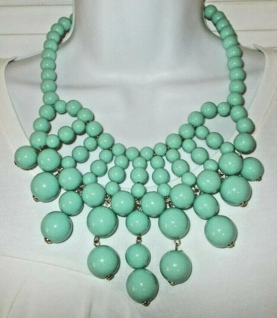 Turquoise bib best sale necklace