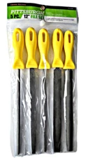 5-pc 12" file Set Forged milled and heat-treated steel construction for strength
