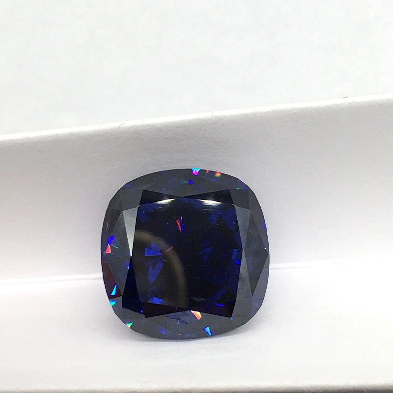 15 мм Crush льда огранки подушка танзанит россыпью кубический цирконий 5A CZ камень драгоценный камень - Изображение 3 из 4