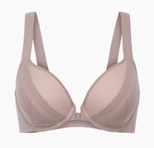 SPANX Bra 30061R Bra-Llelujah Illusion Lace Full Coverage Vintage Rose  34B New