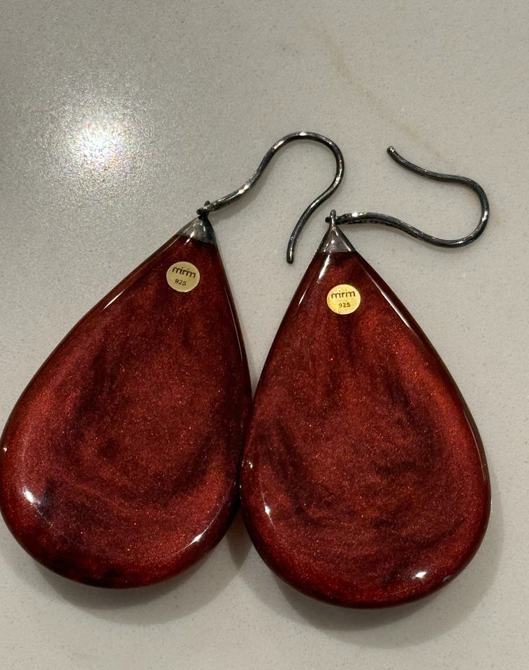 PULSERA Y PENDIENTES MIRIAM SALAT MIRIM PLATA ESTERLINA Y RESINA Foto 3 de 4