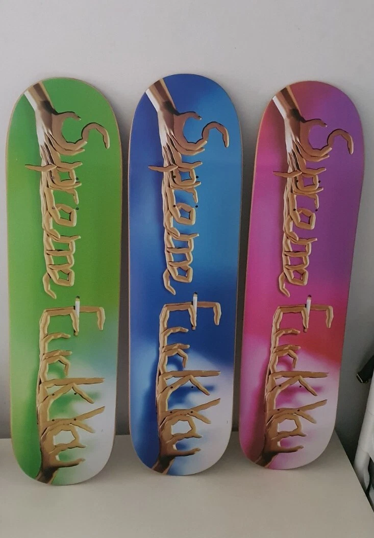 FW18 Supreme F Uck You Cubierta Juego Patinetas Juego Completo 3x Skate Tablas