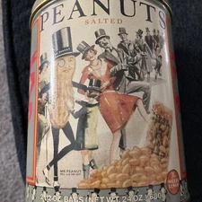Vintage 1989 Planters “Mr. Peanut” Limited Edition Peanuts-Salted Collector Tin