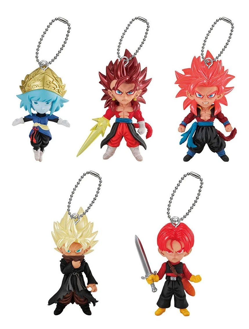 Dragon Ball Z Super UDM Burst 52 Bandai Gashapon Keychain Figure set of 5