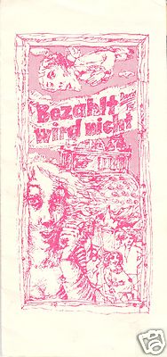 Theaterprogramm, Berliner Ensemble, Bezahlt wird nicht!, 1982