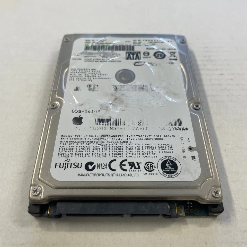 Fujitsu MHY2200BH 200GB 2.5" SATA HDD 5400RPM 1.5GB/s 8MB Cache Apple 655-1410A - Image 3 of 4