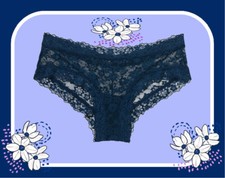 XS S M L XL  Dark NAVY ALL FLORAL LACE THE LACIE Victorias Secret CHEEKY Pantie