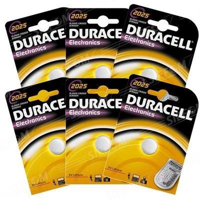 ENVOI SOUS SUIVI DURACELL 6 PILES CR2025 / DL2025 3V LITHIUM
