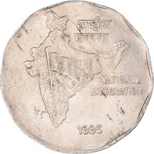#1085434 M&uuml;nze, India, 2 Rupees, 1995