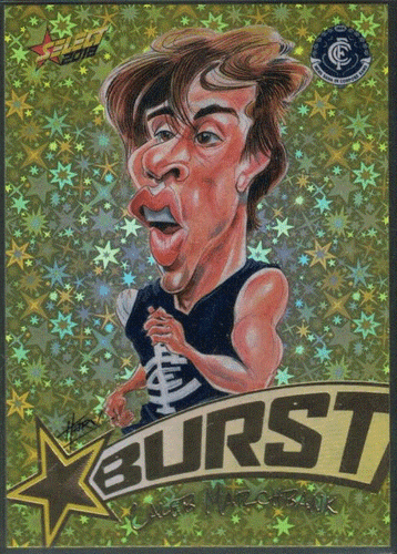 2018 AFL Select Footy Stars STARBURST CARICATURES YELLOW; Individual Card Sale. - Picture 7 of 14