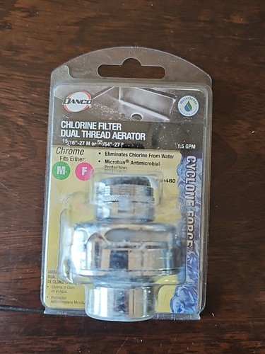 Danco Chrome Chlorine Filter Dual Thread Cyclone Force 1.5 GPM Aerator 10480 F31 - Picture 2 of 5
