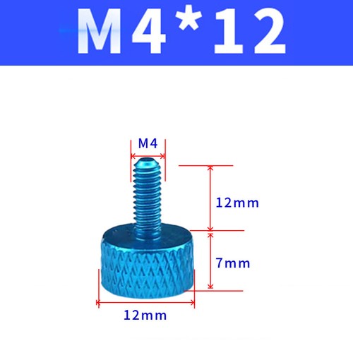 Knurled Stainless Steel Thumb Screw M3 M4 M5 M6 M8 Flat Head Thumbscrew Bolt - Picture 54 of 130