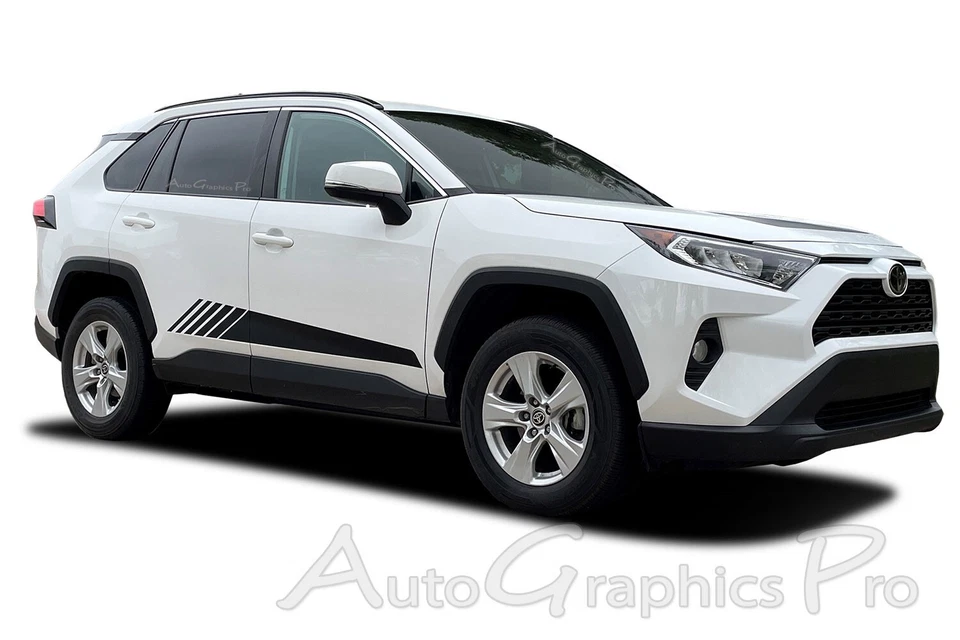 Kit de decalques gráficos vinil 3M listras porta lateral Toyota RAV4 2019-2024 - Imagem 2 de 4