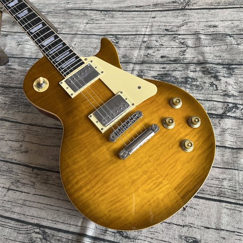 Greeny Burst Electric Guitar One Piece of Body&neck Bone Nut Frets End Binding - Bild 5 von 21
