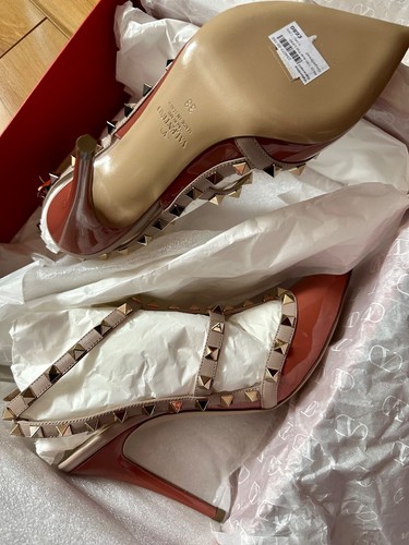 Valentino Garavani Rockstud 100 Ankle Strap Heels Size 38 Brand New - Picture 8 of 10