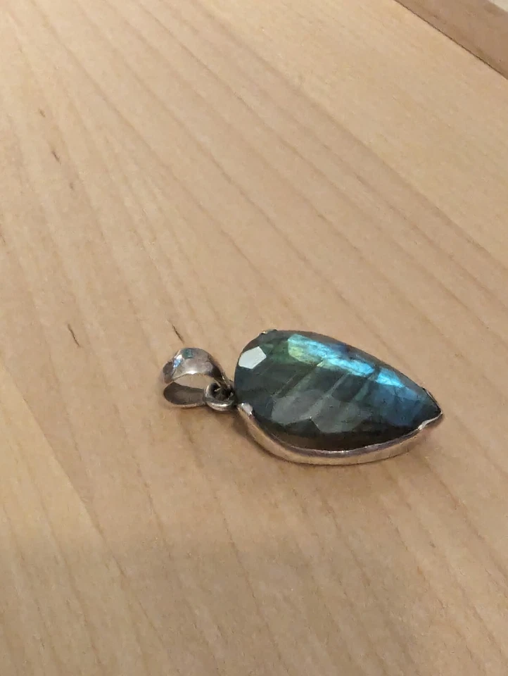 Anhänger 925 Sterlingsilber Labradorit in einer ausgefallenen bestes Geschenk - Bild 2 von 4