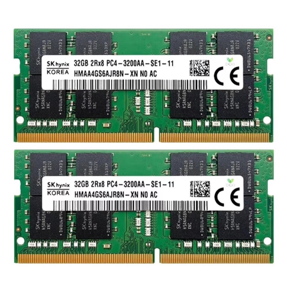 【動作品】SK hynix 64GB (2×32GB)DDR4 3200 メモリ 動作品】SK hynix 64GB (2×32GB)DDR4 3200 メモリ