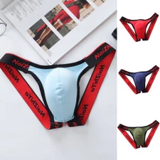 Men Sexy Jockstrap Pouch Underwear Stretch Briefs G-String Panties Underpants