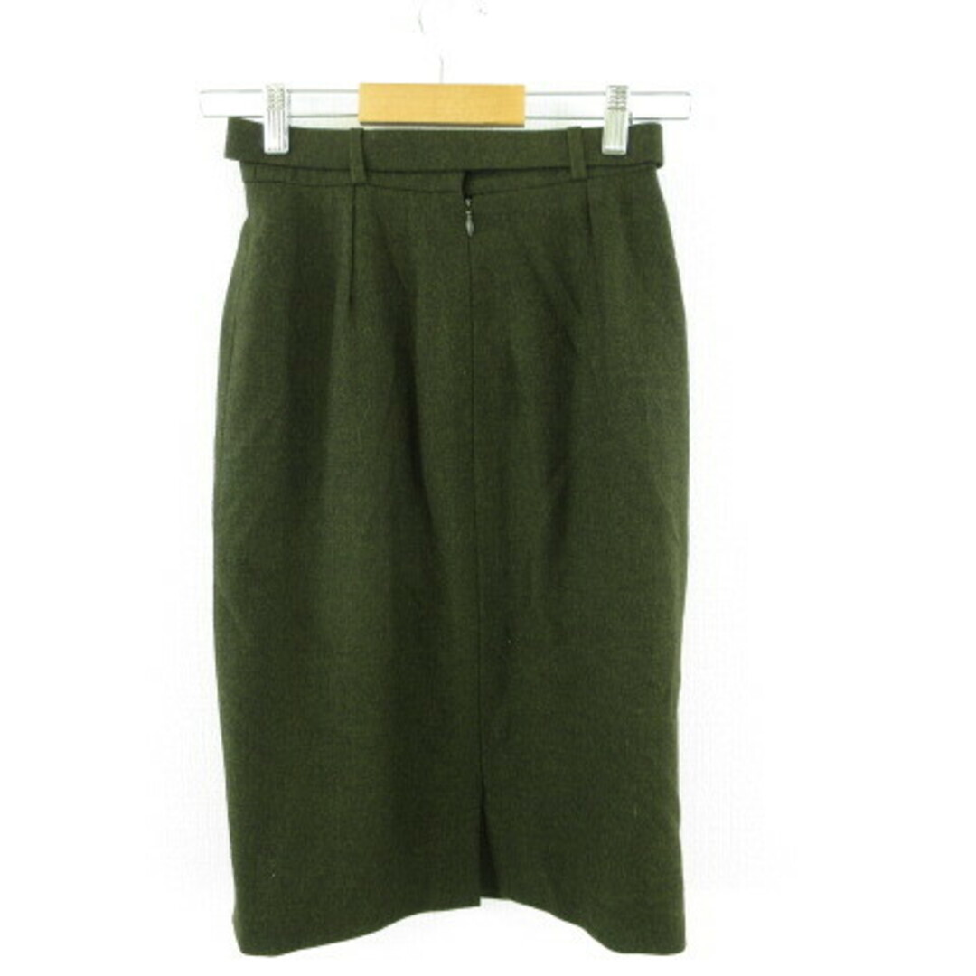 スカート CELINE SKIRT Celine Vintage Skirt Knee Length Tight Green 36*A890 Used