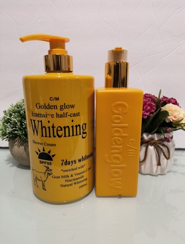 Golden Glow Intensive H-C Whitening Body Milk 500ml + Shower Gel 1000ml VitaminC - Picture 6 of 6