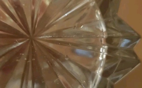 (SET OF 3) Crown Royal Diamond Cut Embosed MADE IN ITALY Glasses w/ (SCRATCHES) - Picture 3 of 10