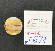 AAFES POGS, 9th Series/Printing, 1 POG, 25¢, #P671, FAIR