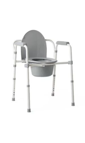 GUARDIAN G1-200X4 Steel Folding Bedside Commode