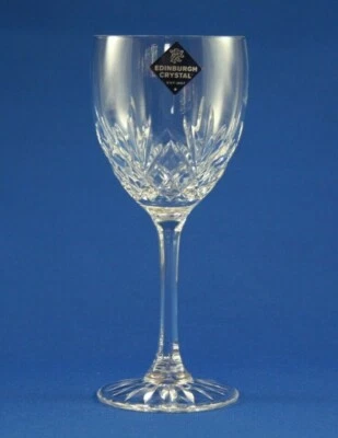 EDINBURGH CRYSTAL - TAY DESIGN - WINE GLASS 17.4cm / 6 7/8" UNUSED NEW