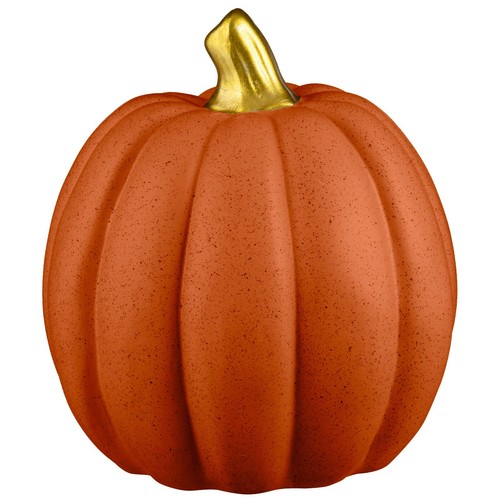 Herbsternte Halloween Dekor Kürbisse mit Goldstielen Glitzerornamente - Bild 8 von 22