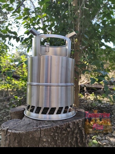 Large Packable Wood Stove for 1-4 people COMPARE TO SOLO STOVE CAMPFIRE |  eBay