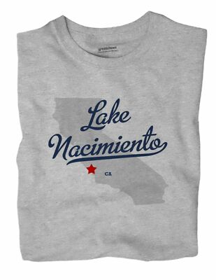 Lake Nacimiento California CA T-Shirt MAP