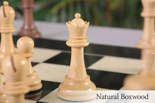 The Leningrad Chess Set - Pieces Only - 4.0" King - Golden Rosewood - Picture 4 of 10