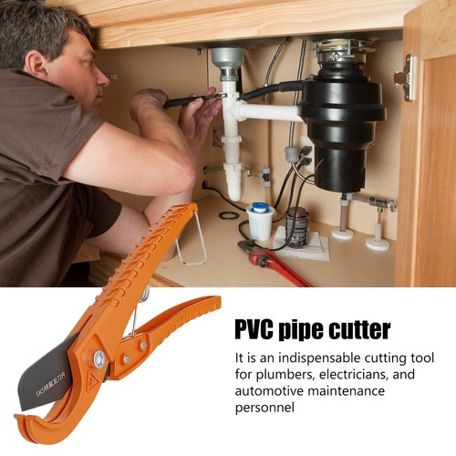 Plastic Pipe Cutter, PVC Cutter Ratchet Type Pipe Cutter,for Cutting Outer - Picture 4 of 12