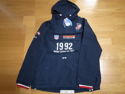 POLO ポロラルフローレン スタジアム アノラックパーカー 90s 1992 POLO RALPH LAUREN NYLON ANORAK PULL OVER PARKA ポロ