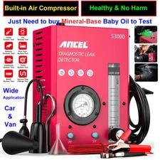 ANCEL Automotive EVAP Smoke Machine Leak Detector Pipe Vacuum Diagnostic Tester