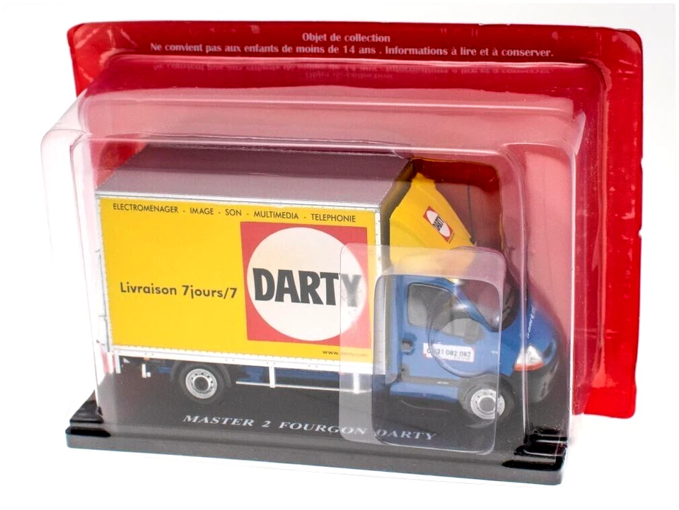 IXO/HACHETTE 1/43 RENAULT MASTER 2 VAN 'DARTY' ELECTRICAL RETAILER FRANCE 2009 - Image 3 of 3