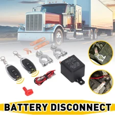 Wireless Remote Car Battery Disconnect Power Cut Off Isolator Kill Switch System