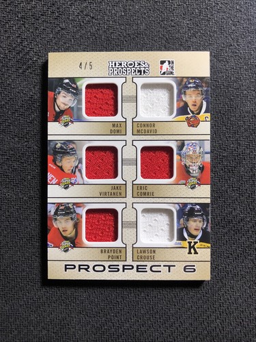 2014-15 ITG HEROES & PROSPECTS DOMI/MCDAVID/POINT/CROUSE 6 JSY PATCH #ed 4/5 RC - 第 1/2 張圖片