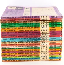 Sams Photofact Transistor Radio Series TSM-51 to TSM-70 ACCEPTABLE  (Pick  Vol.)