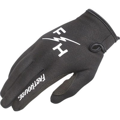 Fasthouse Carbon Eternal Motorcycle Gloves | Black/White