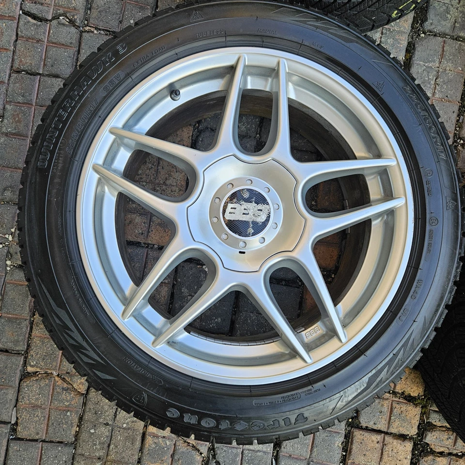 Felgen BBS RZ519 17" 5x112 ET35 Winterreifen 225/50R17 Audi A4 A6 Passat Räder - Bild 3 von 4